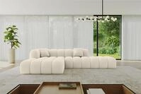 ALTDECOR Ecksofa in L-Form Olea-L2 289x176x71 - Creme