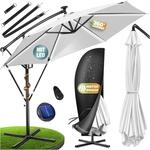 KESSER&reg; Sonnenschirm Solar &Oslash; 300 cm/&Oslash; 350 cm mit LED Beleuchtung,...