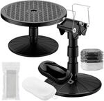 Wiltec Airbrush Lackierst&auml;nder Set mit Drehteller, 20x Reinigungsb&uuml;rste und...