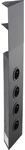 Caressi Steckdose 11 5x46x5 8 cm Schwarz