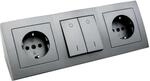 McPower - Steckdosenblock Unterbausteckdosen | Flair | 2X...
