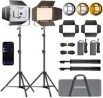 GODOX Litemons LP600Bi LED-Videolicht-Set, 60 W, zweifarbig,...