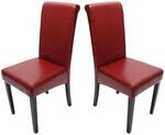 CHEFGASTRO 2er-Set Esszimmerstuhl Stuhl K&uuml;chenstuhl HxBxT 99x41x60cm Sitzh&ouml;he...
