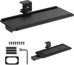 Maclean MC‑108 B Tastaturhalter unter Schreibtisch | Einstellbare Neigung und