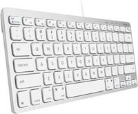 Macally SLIMKEYCA, kompakte USB -A-Tastatur f&uuml;r Mac, US QWERTY Tasten-Layout