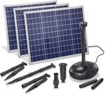 esotec Solar Teichpumpe 5000 l/h mit 3x50W Solarmodul &ndash; Solarbrunnen f&uuml;r