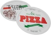 Spetebo 2er Set Pizza Teller - 31,5 cm - Pizzateller Speiseteller Porzellan...