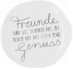 Mix & Match Teller klein "Freunde sind wie Schokolade"
