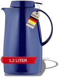 Helios Servitherm Thermoskanne Dunkelblau 1,3L &ndash; 6h Hei&szlig; - H&auml;lt Getr&auml;nke hei&szlig; &