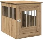 vidaXL Hundek&auml;fig im M&ouml;belstil Artisan-Eiche, 64,5x80x71 cm, Hundebox...