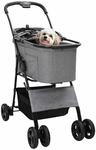 vidaXL Faltbarer Haustierwagen Grau 81 x 47 x 99 cm Polyester, Moderner,...