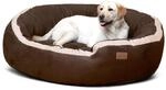 tierlando&reg; Hundebett Lana aus Velours, extra weich und mega dick gepolstert,...