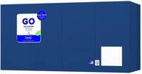 Duni 250 Zelltuch Servietten Dunkel-Blau 33cm x 33cm