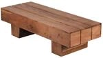 FineBuy Couchtisch rechteckig Akazie Massivholz 120 cm &ndash; Wohnzimmertisch...
