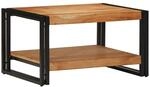 vidaXL Couchtisch 70x50x38 cm Massivholz Akazie, Beistelltisch, Wohnzimmertisch,
