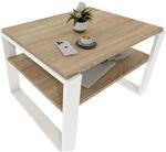 CraftPAK Wohnzimmer Tisch f&uuml;r Couch aus hochwertigem Holzwerkstoff, Stabiler &