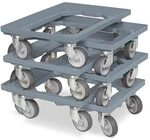 BRB 6X Logistikroller/Transportroller f&uuml;r Kisten 600x400 mm, Tragkraft 250 kg...