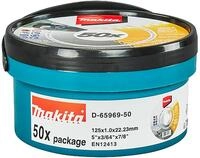 Makita INOX Trennscheiben, 125 x 1,0 x 22,23 mm, 50 St&uuml;ck, f&uuml;r Edelstahl