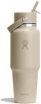 Hydro Flask Reisewasserflasche, isolierter Edelstahl, breiter Strohhalm-Deckel,