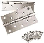 SOTECH 4 St&uuml;ck T&uuml;rb&auml;nder 127 x 76 x 2,5 mm Aufschraubband Edelstahl SS304