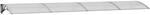 vidaXL T&uuml;rvordach Grau und Transparent 400x75 cm Polycarbonat