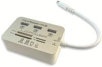 LC-Power LC-HUB-C-CR USB-C Hub | 3 USB 3.0-Ports | SD & microSD Kartenleser | 5