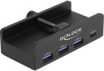 DeLOCK USB-Hub Externer USB 5 Gbps 4 Port Hub 3 x USB Typ-A und 1 x USB...