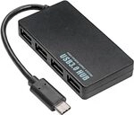 AKYGA AK-AD-52 4 Ports USB 3.0 Hub activ USB A 3.0 Stecker 20cm Adapter Splitter