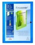 Exacompta 59982E 5er Pack Sammelbox KreaCover 40mm mit Gummizug aus transluzentem