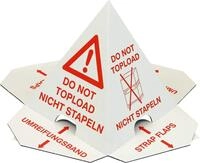 Palettenh&uuml;tchen 1.25 Wellpappe L205xB205xH235mm einwellig 1-farbig rot 25 Stk