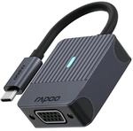 Rapoo UCA-1003 USB-C auf VGA Adapter FullHD 1080p, Aluminium, kompatibel mit MacBook