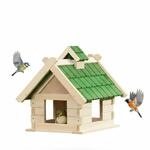 Mucola Vogelhaus Holz Vogelfutterhaus Vogelvilla 44 x 34 x 37 cm...