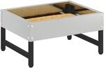 vidaXL Vogel-Feeder Silber 34 x 26 x 16 cm Verzinkter Stahl, Garten und...