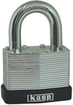 Kasp 130 Series Laminated Steel Padlock 40mm Keyed Alike