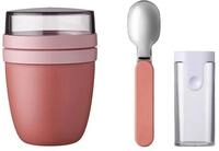 Mepal - Klappl&ouml;ffel-Set mit Lunchpot Ellipse - Praktischer Joghurtbecher &