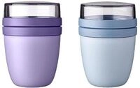 Mepal | Lunchpot Ellipse Mixed | Vivid Lilac + Nordic Blue | M&uuml;slibecher to go 