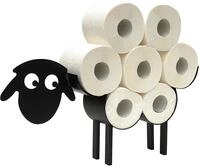 DanDiBo Toilettenpapierhalter Schwarz Metall Schaf 3.0 WC Rollenhalter