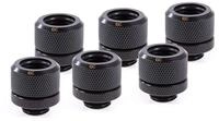 Alphacool Eiszapfen 14mm HardTube Anschraubt&uuml;lle G1/4 - Deep Black Sixpack...