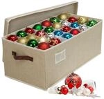 Relaxdays Weihnachtskugel Aufbewahrungsbox, 96 Kugeln, HxBxT: 26 x 66,5 x 33 cm,