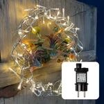 hellum LED-Dekokranz Metallkranz mit Timer, 120 LED warmwei&szlig;; &Oslash; 45 cm mit...