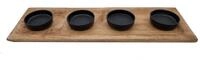 Mango Advents Kerzenhalter f&uuml;r 4 Kerzen, 45 x 15 cm