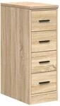 vidaXL Garagen-Aufbewahrungsschrank Sonoma-Eiche Massivholz Kiefer, Schrank,