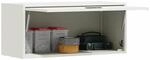 vidaXL Wandschrank f&uuml;r die Garage mit Gasdrucklift-T&uuml;r Wei&szlig;, Wohnzimmer,...