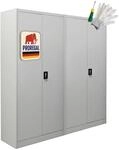 PROREGAL Mega Deal 2X Fl&uuml;gelt&uuml;renschrank Elephant Metall Aktenschrank...