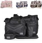Moni Wickeltasche Stella, Set mit Wickelunterlage, Isoliertasche f. Babyflaschen