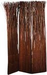 Design RAUMTEILER Nature | 160x120 cm (LxB), Weidenholz, braun | Raumtrenner,