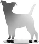Fink Deko Hund 15 cm aus Edelstahl - gl&auml;nzende Jack-Russel-Figur als Moderne