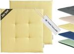 TOM TAILOR NEU! Sitzkissen Stuhl 2er Set - gem&uuml;tliche Stuhlkissen 40x40 cm in Gelb -