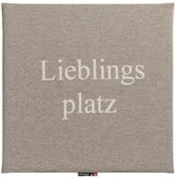David Fussenegger Sitzkissen Porto 'Lieblingsplatz' 40 x 40 cm Rauch - Beige