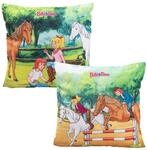 United Labels Bibi & Tina Kissen, Kopfkissen 30x30 cm, Bunt, Sofakissen mit
